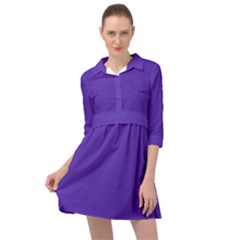 Ultra Violet Purple Mini Skater Shirt Dress by bruzer