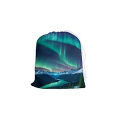 Aurora Borealis Drawstring Pouch (small) by Ndabl3x