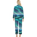 Aurora Borealis Womens  Long Sleeve Velvet Pocket Pajamas Set View2