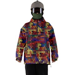 Zig Zag Pattern Geometric Design Men s Ski And Snowboard Waterproof Breathable Jacket by Ndabl3x