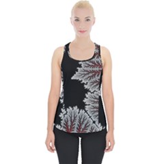 Silhouette Of Aurora Borealis Piece Up Tank Top by Bedest