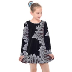 Astrology Surreal Surrealism Trippy Visual Art Kids  Long Sleeve Dress by Bedest