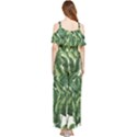 Green banana leaves Draped Sleeveless Chiffon Jumpsuit View2