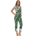 Green banana leaves Women s Pinafore Overalls Jumpsuit View3