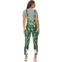 Green banana leaves Women s Pinafore Overalls Jumpsuit View4