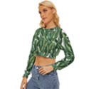 Green banana leaves Lightweight Long Sleeve Sweatshirt View2