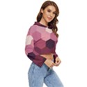 Hexagon Valentine Valentines Women s Lightweight Cropped Hoodie View3