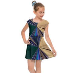 Flower Petal Bud Kids  Cap Sleeve Dress by Cemarart