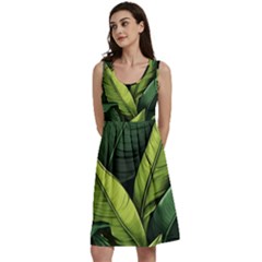 Banana Leaves Pattern Classic Skater Dress by goljakoff