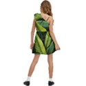 Banana leaves pattern Kids  One Shoulder Party Dress View4