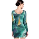 Lion King Of The Jungle Nature Long Sleeve Bodycon Dress View2