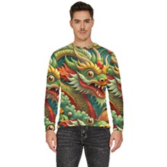 Chinese New Year – Year Of The Dragon Men s Fleece Sweatshirt by Valentinaart