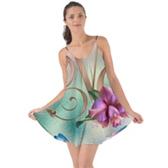 Love Amour Butterfly Colors Flowers Text Love The Sun Cover Up by Grandong