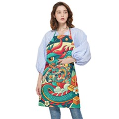 Chinese New Year – Year Of The Dragon Pocket Apron by Valentinaart