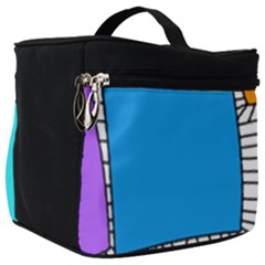 Shapes Texture Colorful Cartoon Make Up Travel Bag (big) by Cemarart