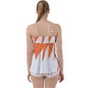 Orange Background Halloween Babydoll Tankini Set View2