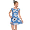 Doodle Flowers Leaves Plant Design Kids  Cap Sleeve Dress View1