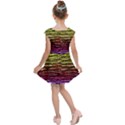 Rainbow Wood Digital Paper Pattern Kids  Cap Sleeve Dress View2