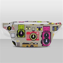 Retro Camera Pattern Graph Waist Bag  by Bedest