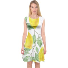 Fruit-2310212 Capsleeve Midi Dress by lipli