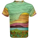 Painting Colors Box Green Men s Cotton T-Shirt View1