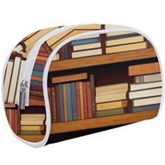 Book Nook Books Bookshelves Comfortable Cozy Literature Library Study Reading Room Fiction Entertain Make Up Case (large) by Maspions