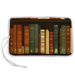 Books Bookshelves Library Fantasy Apothecary Book Nook Literature Study Pen Storage Case (l) by Grandong