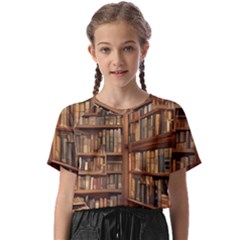 Room Interior Library Books Bookshelves Reading Literature Study Fiction Old Manor Book Nook Reading Kids  Basic T-shirt by Grandong