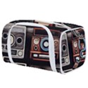 Retro Cameras Old Vintage Antique Technology Wallpaper Retrospective Toiletries Pouch View1