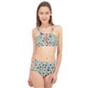 Seamless Pattern With Viruses Cage Up Bikini Set View1