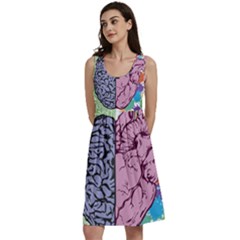 Brain Heart Balance Emotion Classic Skater Dress by Maspions