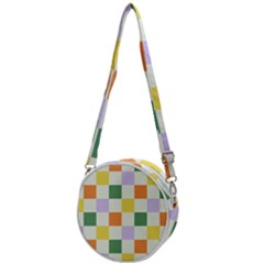 Board Pictures Chess Background Crossbody Circle Bag by Maspions