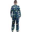 Cute Babies Toys Seamless Pattern Men s Long Sleeve Satin Pajamas Set View2