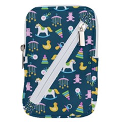 Cute Babies Toys Seamless Pattern Belt Pouch Bag (small) by Apen