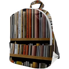 Book Nook Books Bookshelves Comfortable Cozy Literature Library Study Reading Reader Reading Nook Ro Zip Up Backpack by Maspions