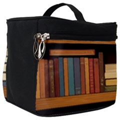 Book Nook Books Bookshelves Comfortable Cozy Literature Library Study Reading Room Fiction Entertain Make Up Travel Bag (big) by Maspions