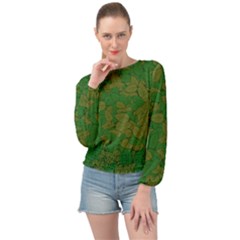 Vectors Leaves Background Plant Banded Bottom Chiffon Top by Askadina