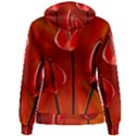 Flowers Red Women s Pullover Hoodie View2