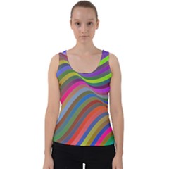 Psychedelic Surreal Background Velvet Tank Top by Askadina