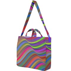 Psychedelic Surreal Background Square Shoulder Tote Bag by Askadina