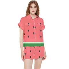 Watermelon Melon Fruit Healthy Food Meal Breakfast Lunch Juice Lemonade Summer Chiffon Lounge Set by Maspions