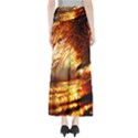 Wave Art Mood Water Sea Beach Full Length Maxi Skirt View2