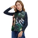 Mermaids & Night Rain Kid s Button Up Puffer Vest	 View3