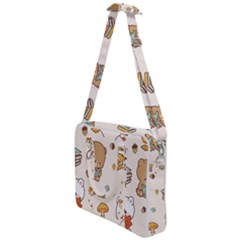 Bear Cartoon Background Pattern Seamless Animal Cross Body Office Bag by Maspions