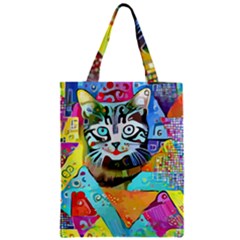 Kitten Cat Pet Animal Adorable Fluffy Cute Kitty Zipper Classic Tote Bag by Maspions