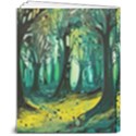 Trees Forest Mystical Forest Nature Junk Journal Landscape Nature 8  x 10  Hardcover Notebook View2