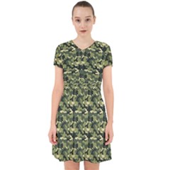 Camouflage Pattern Adorable In Chiffon Dress by goljakoff