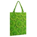 Lime Textures Macro, Tropical Fruits, Citrus Fruits, Green Lemon Texture Classic Tote Bag View2