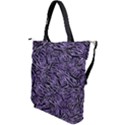 Enigmatic Plum Mosaic Shoulder Tote Bag View2