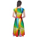 bring colors to your day Cap Sleeve Wrap Front Dress View2